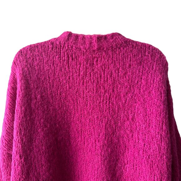 Isabel Marant Étoile Pink Alpaca Wool Blend Oversized Sweater, Size S/ 36 - Picture 12 of 15